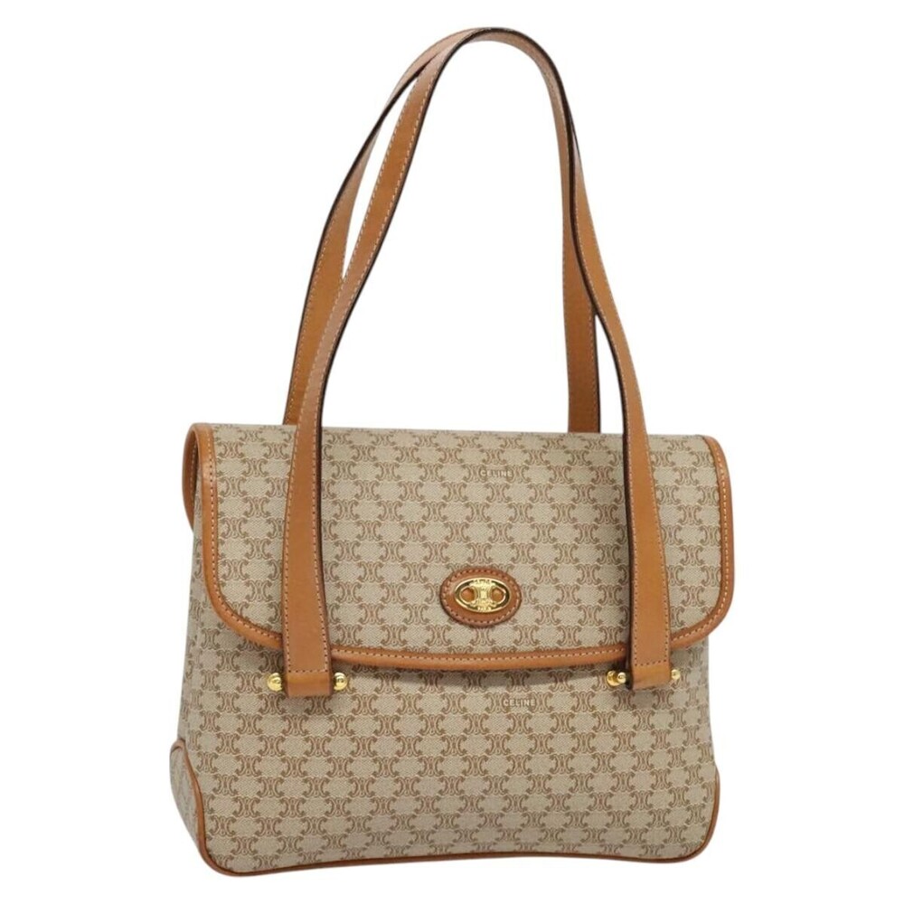 Celine Vintage Macadam Canvas and Leather